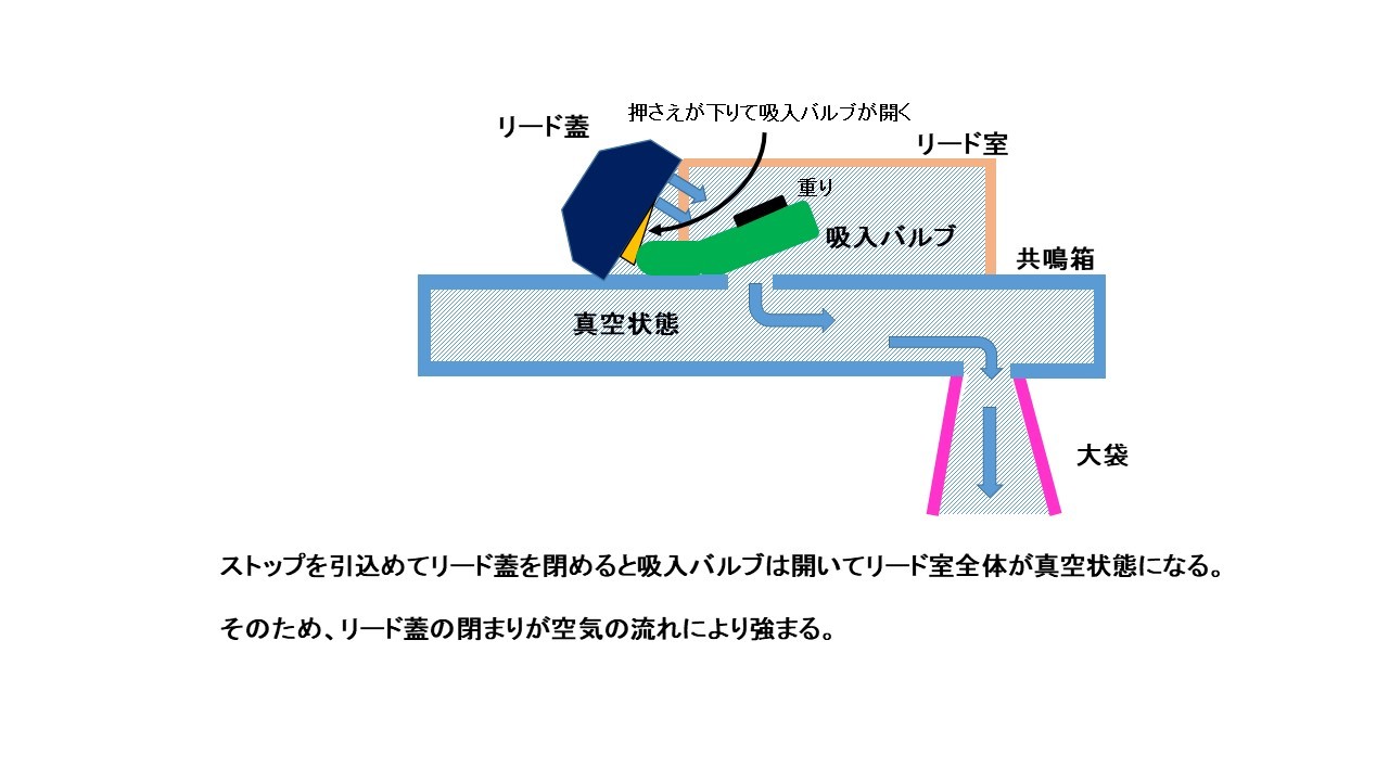 解体③　リード蓋 (1)　リード室にある吸入バルブについて_e0197734_00023786.jpg