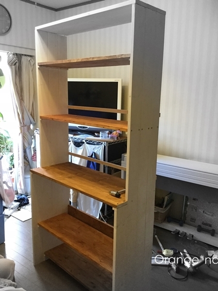 本棚 1x4で完成 : Orange*nana：はりねずみが今日も作っちゃうよぉ！