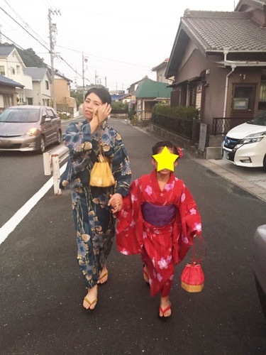 久々に浴衣を着ました♪_a0284626_10154536.jpg