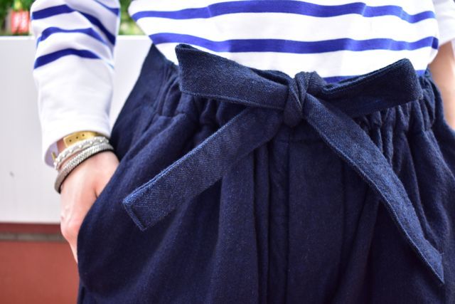 OUTIL::Cotton×Wool INDIGO ROBE&PANTS : JUILLET OUTIL “PANTALON POULX”