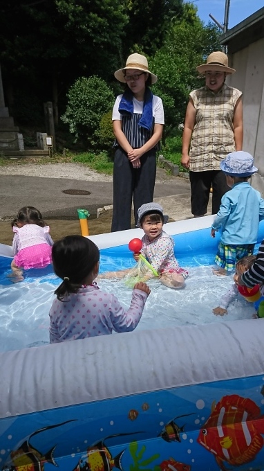 チャイルドパーク プール お菓子釣り 子育てサロン おおきくなあれ