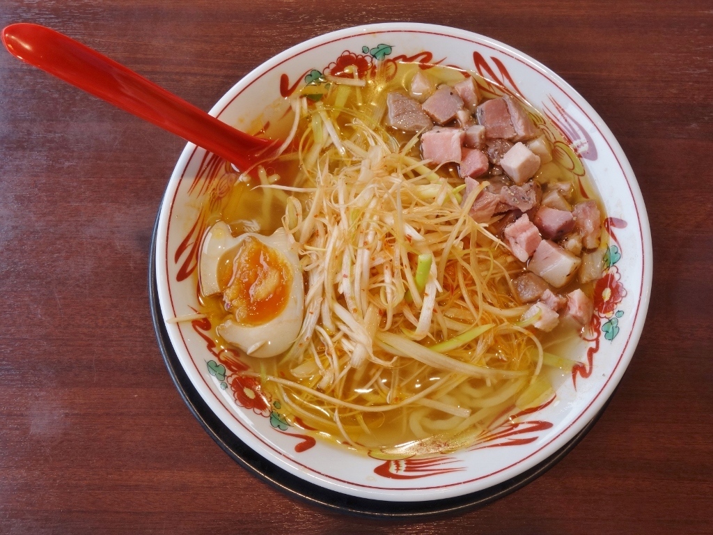 朝限定のあっさり牛骨ラーメンは5種類から◎日替わりおかず1品ににライスはお替り自由で幸せな1日の始まり｜『支那そば元祖 諸江店』（金沢市諸江町）_f0378154_11101488.jpg