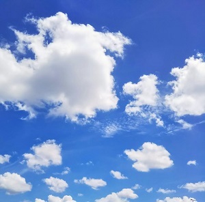 可愛い雲 風の彩