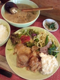 早稲田 お菜処 麻の葉のちきん南蛮と冷し汁ごはん_f0112873_23362082.jpg
