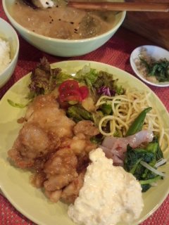 早稲田 お菜処 麻の葉のちきん南蛮と冷し汁ごはん_f0112873_2340331.jpg