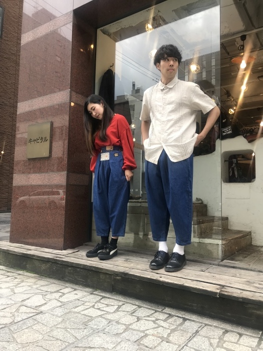 kapital キャピタル シモキタパンツ コーデュロイパンツ バーガンディ