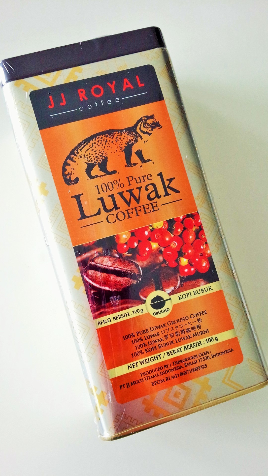 100％pure Luwak coffee_b0145846_12270678.jpg