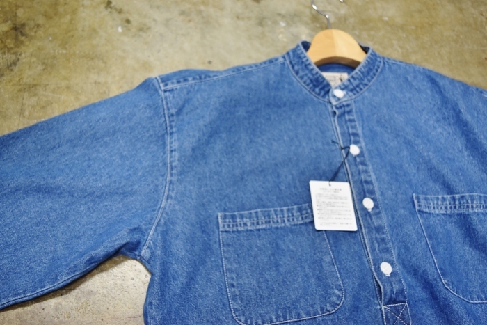 DENIM Shambre STAND SHIRTS (MADE IN USA) 「残り1枚」!★?_d0152280_10321736.jpg