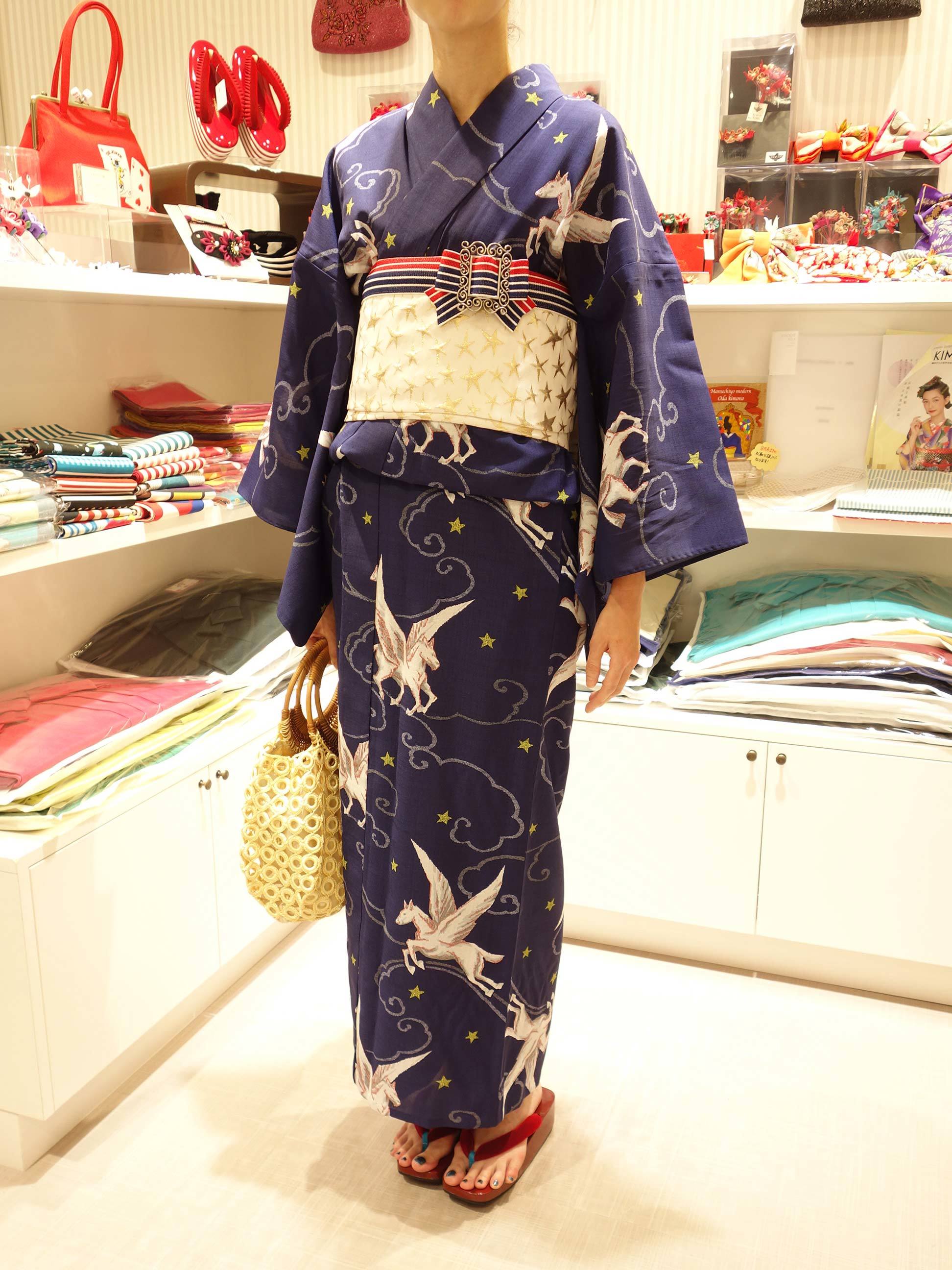 浴衣「ペガサス(紺)」お客様コーデ★☆_e0167832_19231582.jpg
