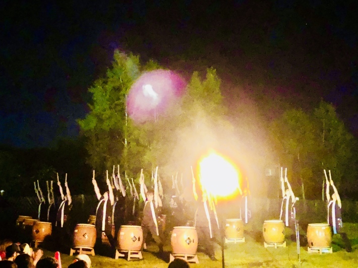 ニセコひらふ祭りの花火と羊蹄太鼓_a0103940_09563781.jpeg