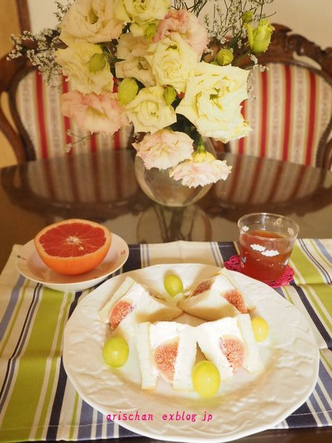 角食で無花果サンド作りました～♫_f0295238_15300290.jpg