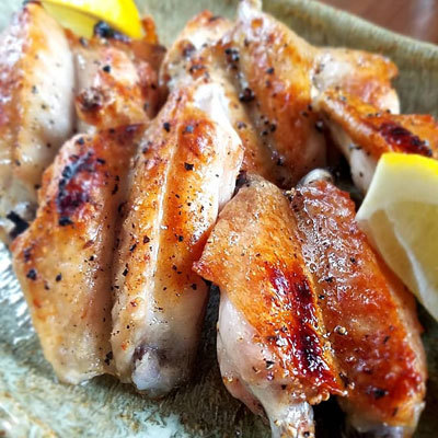 本日のランチは鶏手羽中肉の焼き鳥定食♪<おうちごはん>_a0293265_15001640.jpg