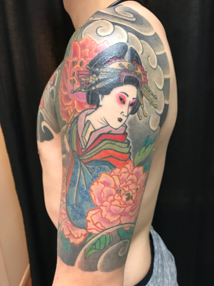 花魁完成 立川 蛙屋刺青