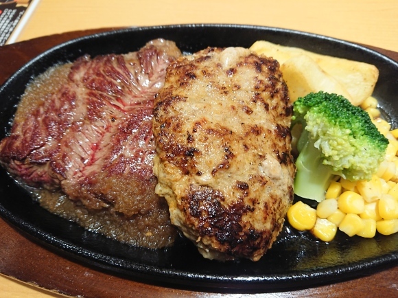 8/29 スタミナステーキトリプルセット@ステーキ宮八王子松木店_b0042308_10443988.jpg