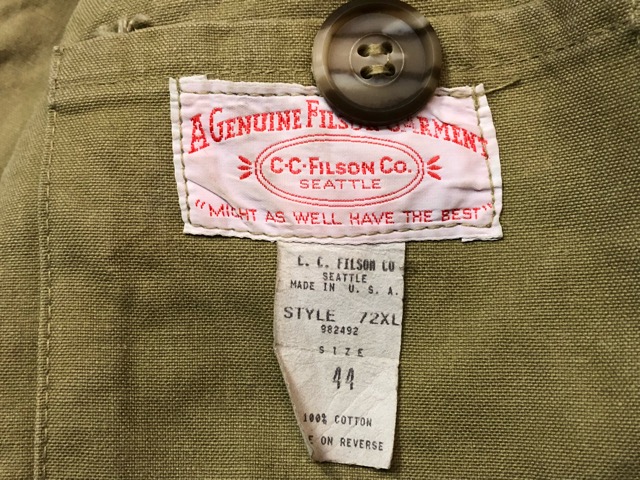 9月1日(土)大阪店秋物スーペリア入荷!!#6 C.C.FILSON CO編!Wool&WaxCotton!!(大阪アメ村店)_c0078587_22325759.jpg