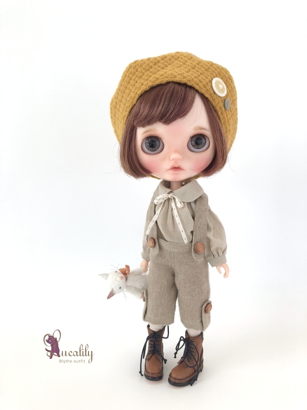 ＊ Lucalily ＊ dolls clothes ＊ Swan dress & salopette pants set＊_d0217189_21170025.jpg