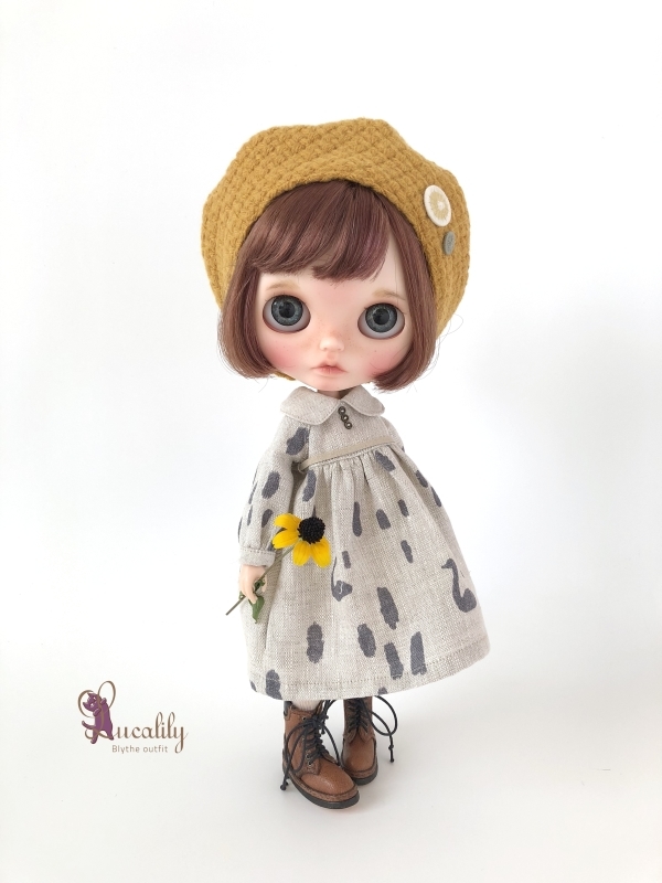 ＊ Lucalily ＊ dolls clothes ＊ Swan dress & salopette pants set＊_d0217189_21171061.jpg