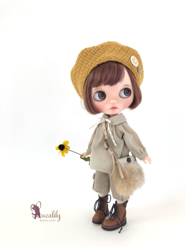 ＊ Lucalily ＊ dolls clothes ＊ Swan dress & salopette pants set＊_d0217189_21171609.jpg