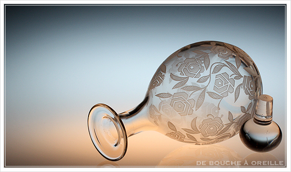 バカラ フォントネイ Baccarat \"Fontenay\" アンティーク オールド バカラ ローズ Carafe 小さなカラフ_d0184921_16405725.jpg