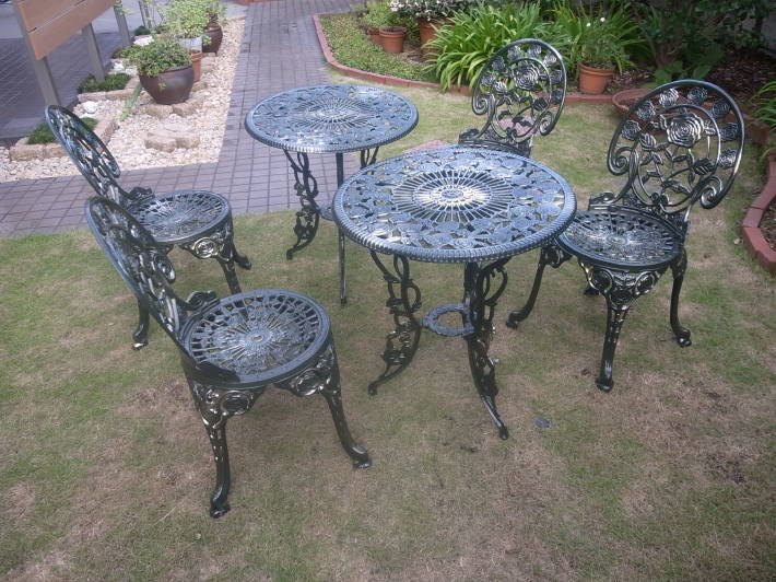 ガーデンテーブル 椅子塗装 ｊｉｎ ｗｅｂｌｏｇ