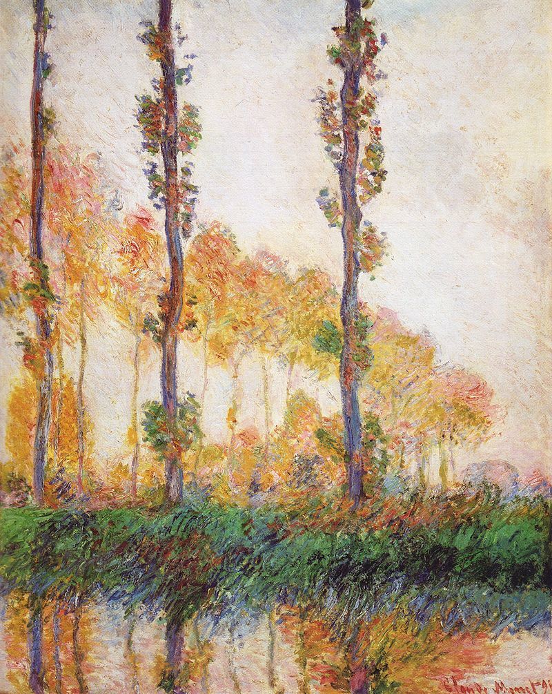 モネのポプラ並木に対する思い入れがヤバい : （アート・絵画