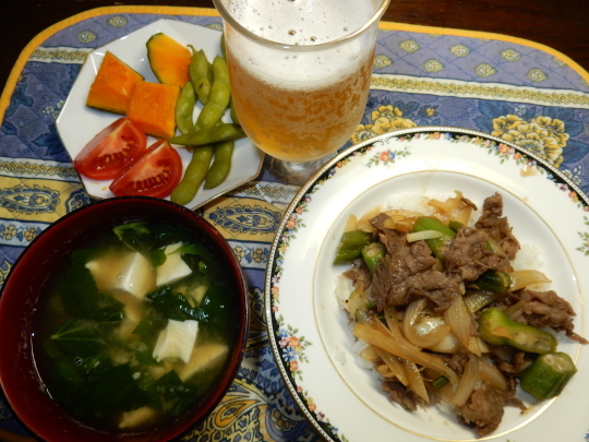 ’18,9,4(火)酔芙蓉と牛丼!_f0060461_07574326.jpg