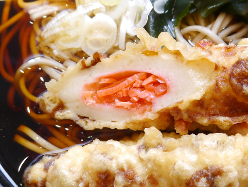 257杯目:富士そば阿佐ヶ谷店で紅生姜入りちくわ天そば_f0339637_07120829.png
