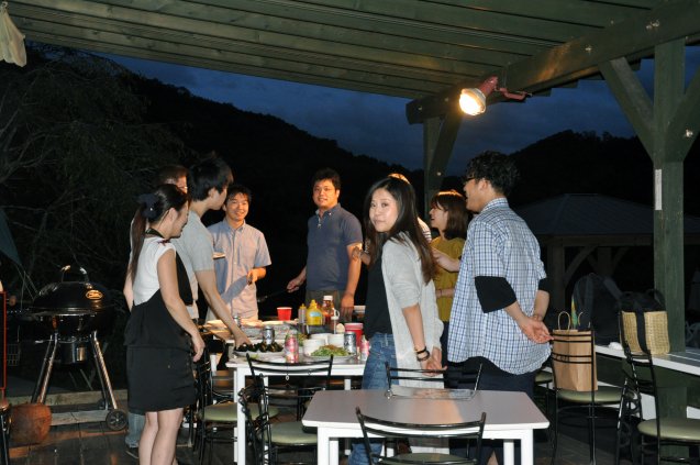 会社の親睦会にBBQは最適　9/07_b0214652_19193759.jpg