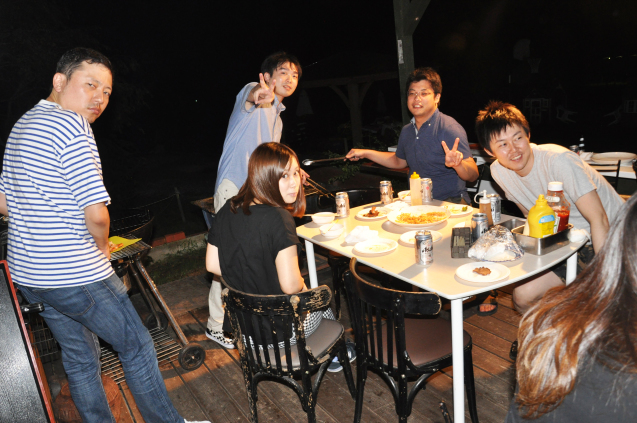 会社の親睦会にBBQは最適　9/07_b0214652_19195761.jpg