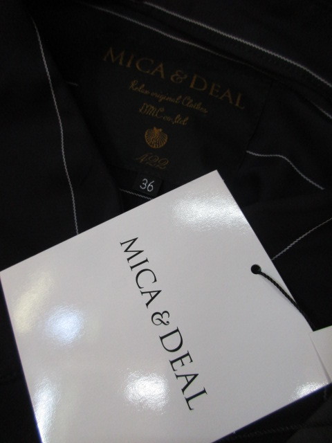 mica&deal ストライプ　ロングシャツワンピース　★_e0076692_19293904.jpg