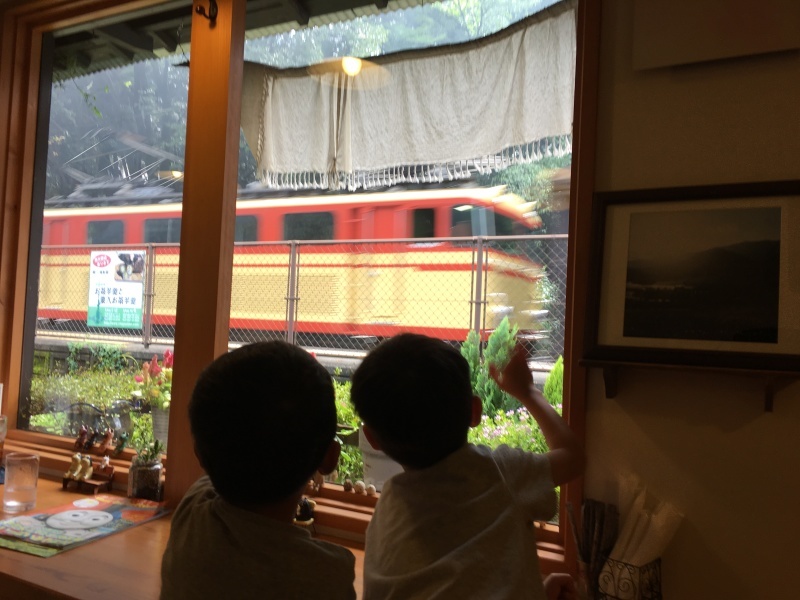 【トレインビュー】川根温泉笹間渡駅にあるcafeひぐらしさんからSLを見る♪_d0367998_23213584.jpg