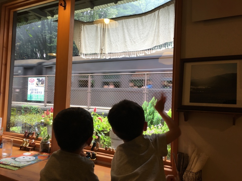 【トレインビュー】川根温泉笹間渡駅にあるcafeひぐらしさんからSLを見る♪_d0367998_23215620.jpg