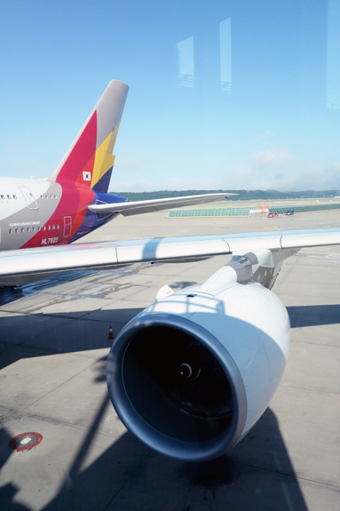 アシアナ航空 OZ102便 仁川ー成田 ビジネスクラスの機内食と機材 A380-800 仁川空港のアシアナラウンジ 2018年7月 光州・ソウルの旅(6)_f0117059_09532371.jpg