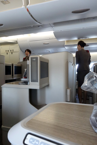 アシアナ航空 OZ102便 仁川ー成田 ビジネスクラスの機内食と機材 A380-800 仁川空港のアシアナラウンジ 2018年7月 光州・ソウルの旅(6)_f0117059_09534737.jpg