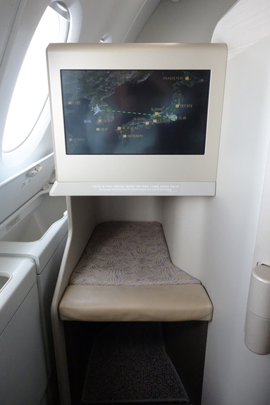 アシアナ航空 OZ102便 仁川ー成田 ビジネスクラスの機内食と機材 A380-800 仁川空港のアシアナラウンジ 2018年7月 光州・ソウルの旅(6)_f0117059_09535286.jpg