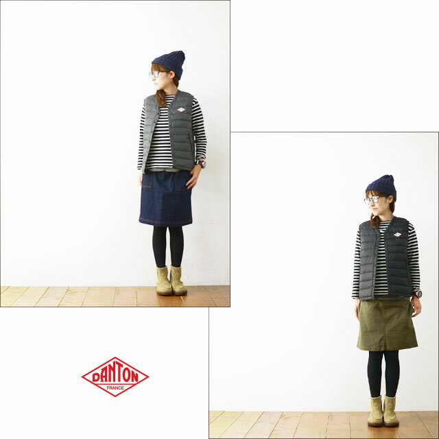 DANTON [ダントン] W/INNER DOWN VEST V ダウンベスト [JD-8750