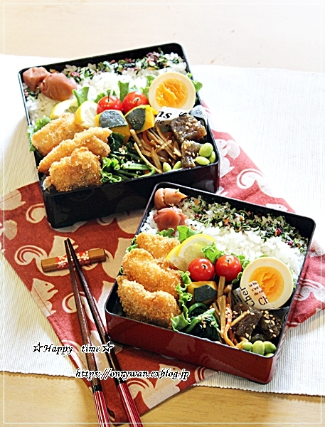 サーモンフライ弁当と牛乳パックでパン焼き♪_f0348032_17421173.jpg