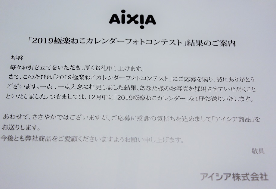 極楽ネコカレンダー_a0333195_22122392.jpg
