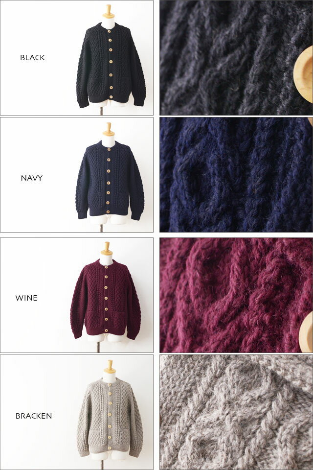 INVERALLAN [インバーアラン] CREW NECK CARDIGAN［4A］クルーネックカーディガン 襟なし MEN\'S/LADY\'S_f0051306_15401080.jpg