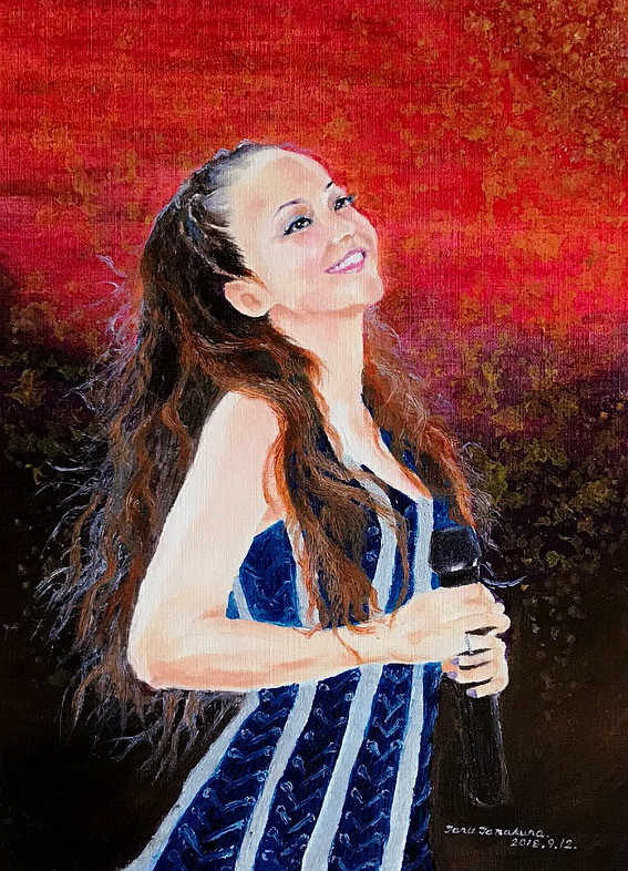 安室奈美恵/ 沖縄花火Show /ポスター / 額装 絵画/人物画