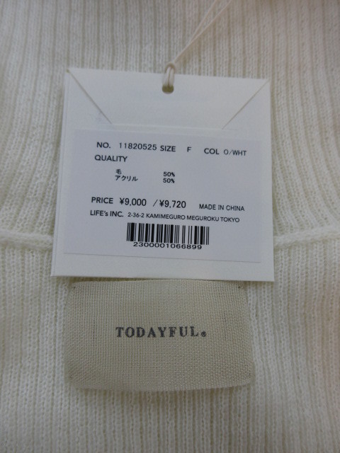 TODAYFUL   トゥディフル Sheer Turtle Knit　★_e0076692_16214990.jpg