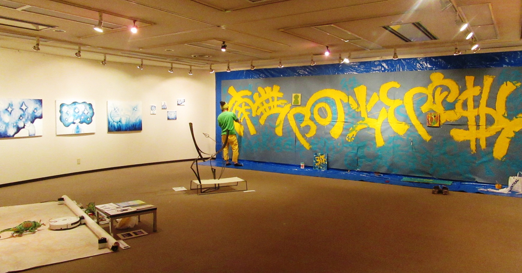  2596)②「群青　『元気展 前期Ｄ室』」 アートスペース201　終了/1月25日（木）～2月6日（火）_f0126829_6342118.jpg
