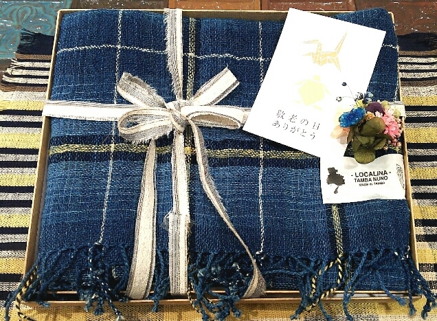 丹波布のストール 丹波布 ストール : じばさんele