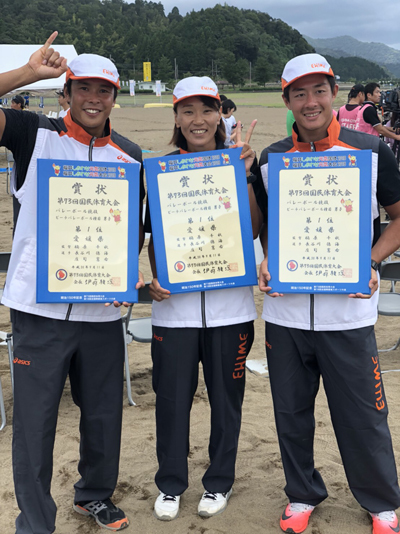 金栄堂サポート：ビーチバレーボール・長谷川徳海選手 第73回国民体育大会優勝ご報告&インプレッション！_c0003493_10025776.jpg