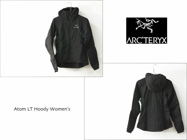 WOMENs XS  アークテリクス アトム LT フーディ Atom LT Hoody アクティブ インサレーション ジャケット ARCTERYX 10858 ブラック系