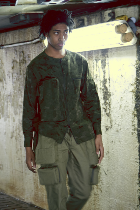 HUMIS : DEFORMATION MILITARY NO-COLLAR SHIRT_f0224266_19011085.jpg