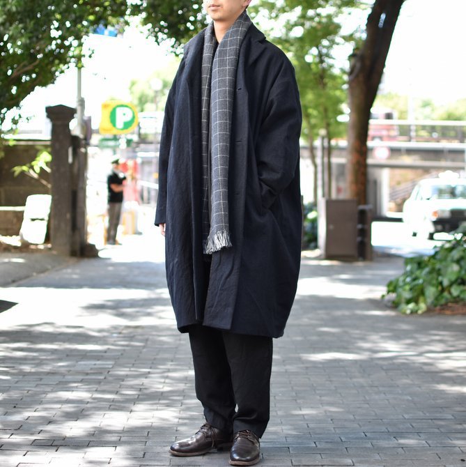 CASEY CASEY(ケーシーケーシー)/FLANEL MANTEAU BLOBBY COAT