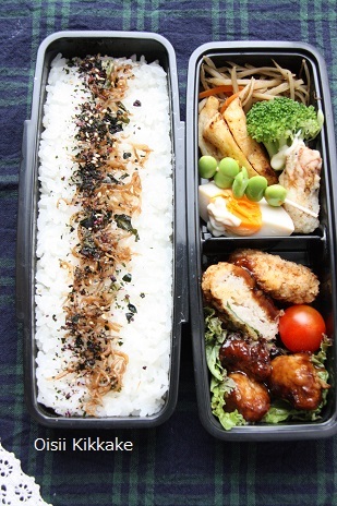 【　ムスコ弁当＆ワタシ弁当 vol.41  】_a0206881_14384400.jpg