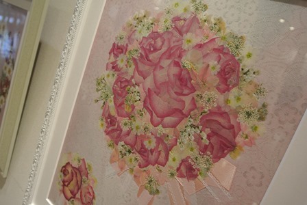 押し花で作るバラの作品 アトリエ アキ