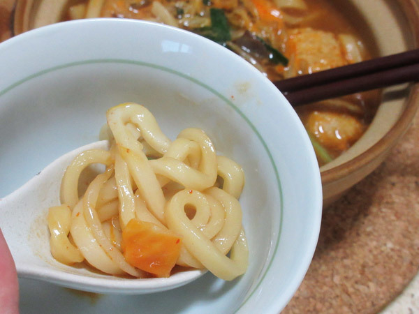 なべやき屋キンレイ お水がいらない チゲうどん_c0152767_19544687.jpg